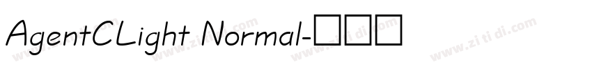 AgentCLight Normal字体转换